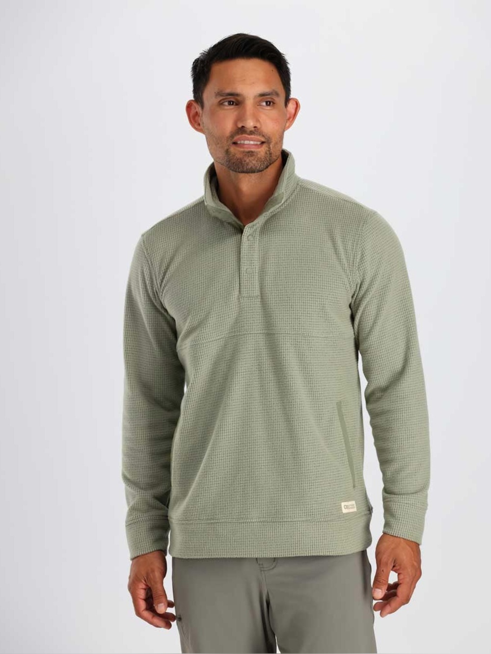 Outdoor Research Trail Mix Snap Pullover In Flint (sage green) Size Small